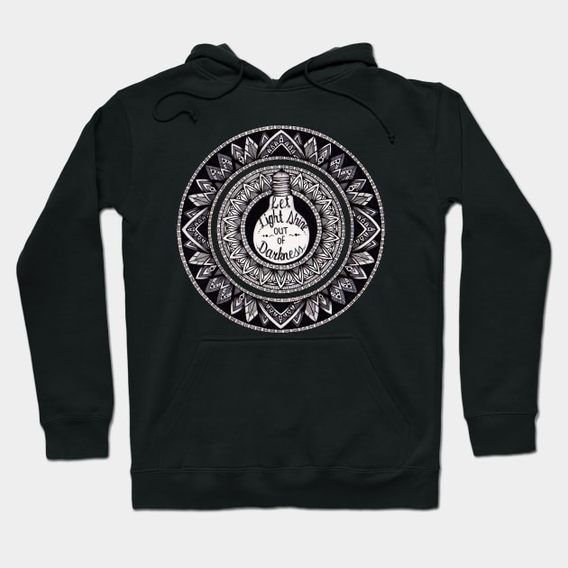 Light Bulb Mandala Hoodie by Litedawn